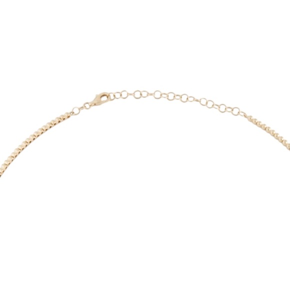 Emerald and Diamond 14k gold necklace - Picture 3 of 7